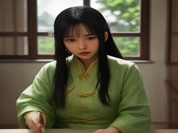 绿色麻将桌上四位玩家正在进行麻将在线玩对战，画面温暖明亮，牌面清晰，氛围轻松愉快